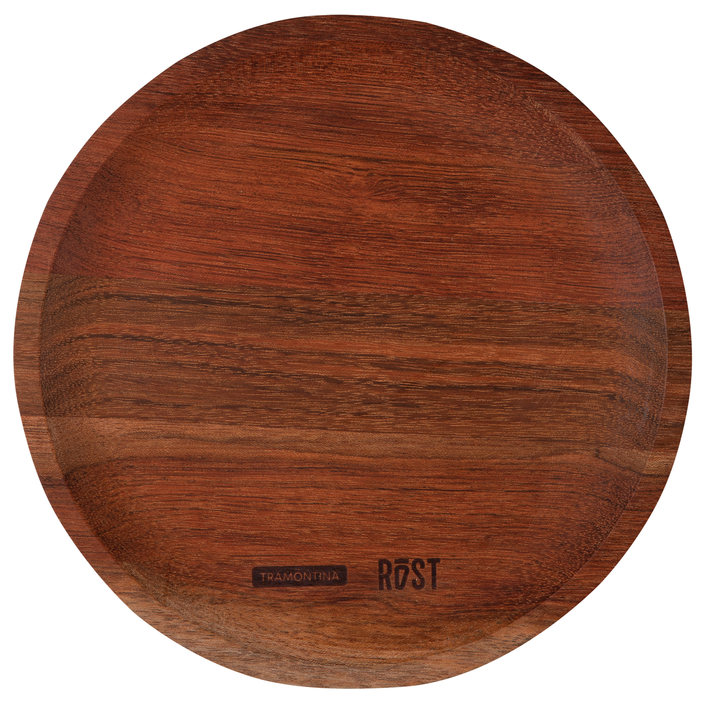FSC Tramontina Rost Serving Platter Made of Mixed Jatobá Wood with an Oil Finish, 25 cm -13556/371