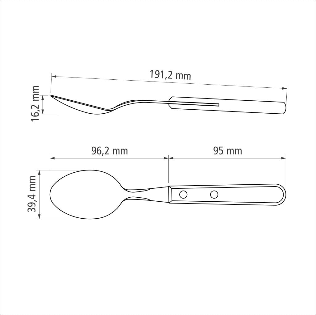 Tramontina Dynamic 3-Piece Set of Table Spoons -22303/300