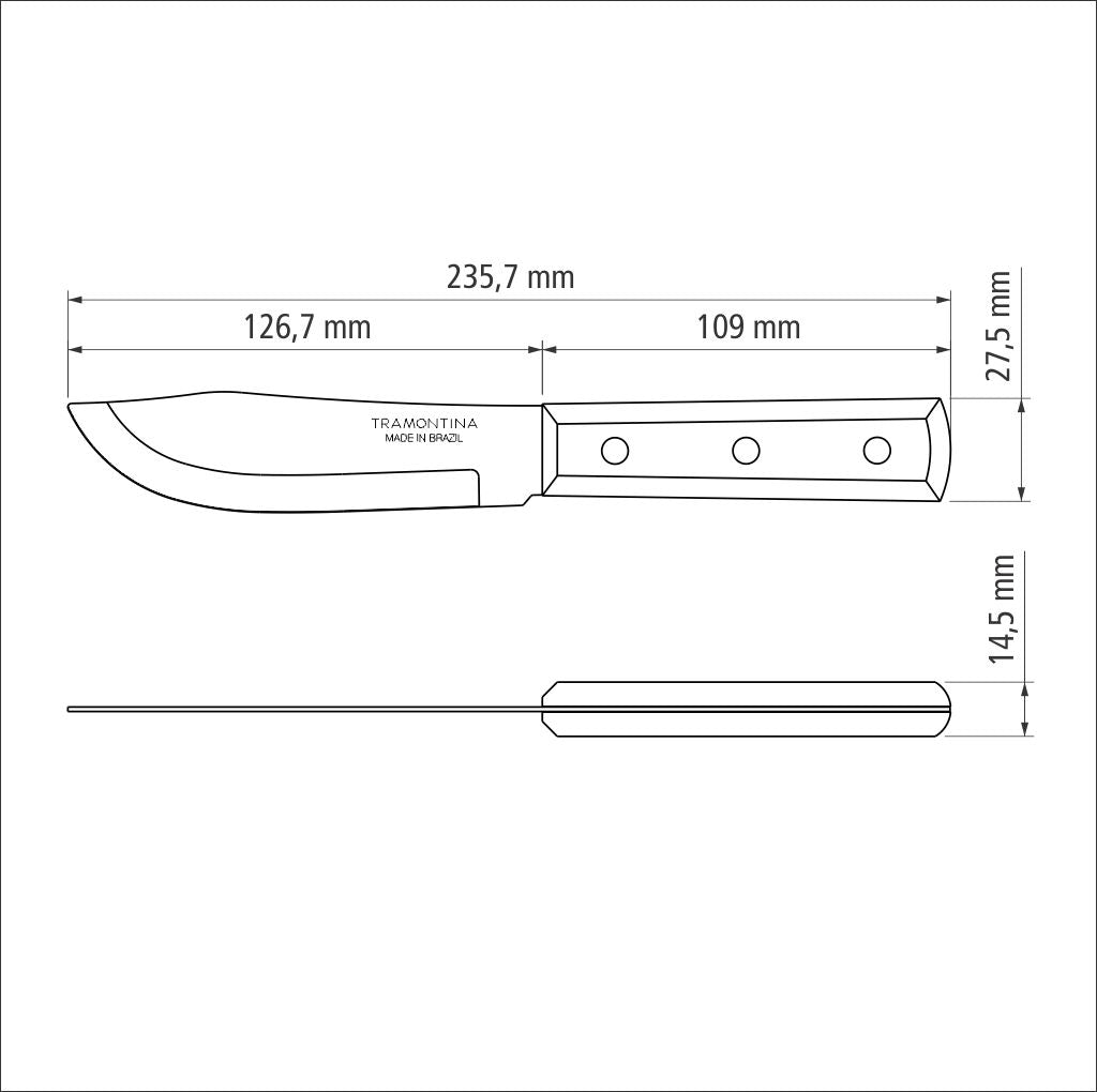 Tramontina Butcher Knife 5" Dynamic - 22901/105