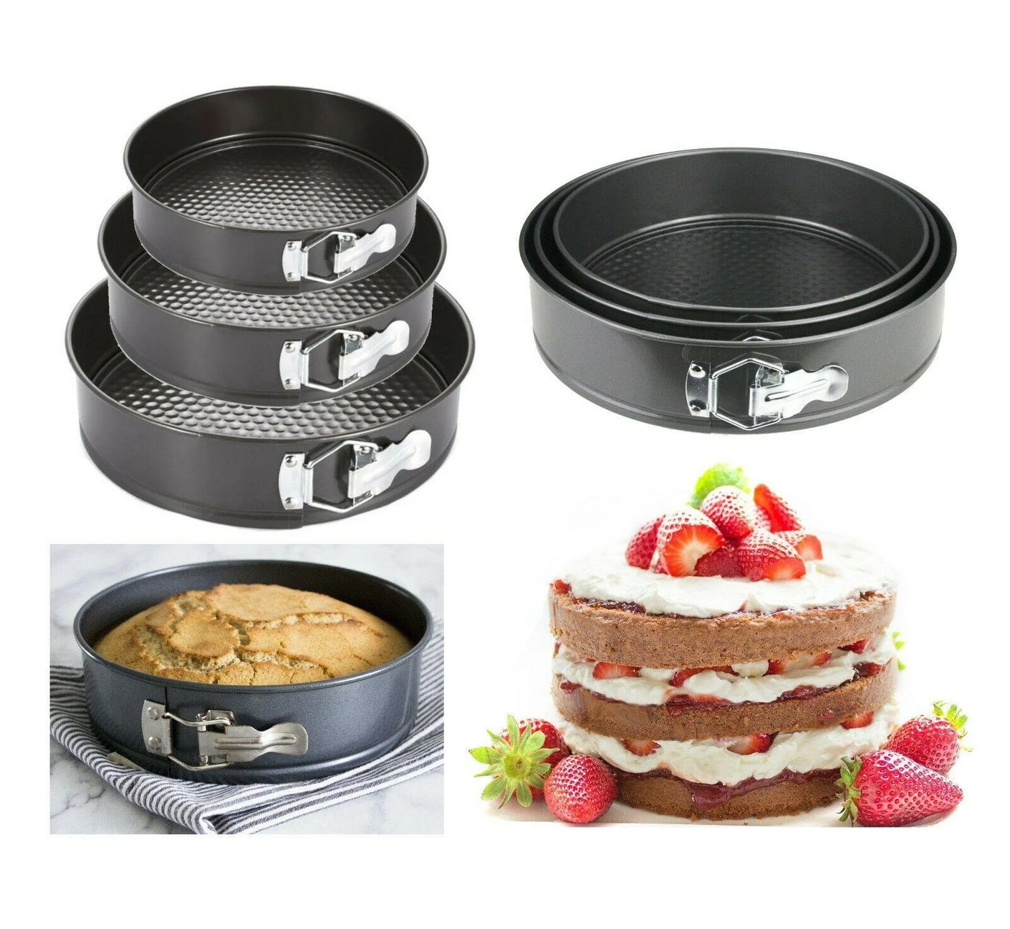 Round Cakeware 3s 24cm,26cm&28cm-3PCR