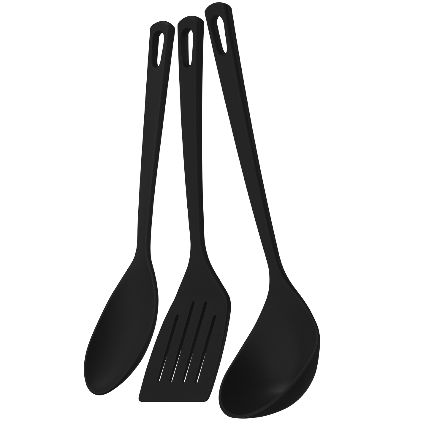 Tramontina Nylon Utilita Utensils - 3pc Black - 25099/014