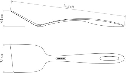 Tramontina Ability Black Nylon Straight Spatula-25160/100