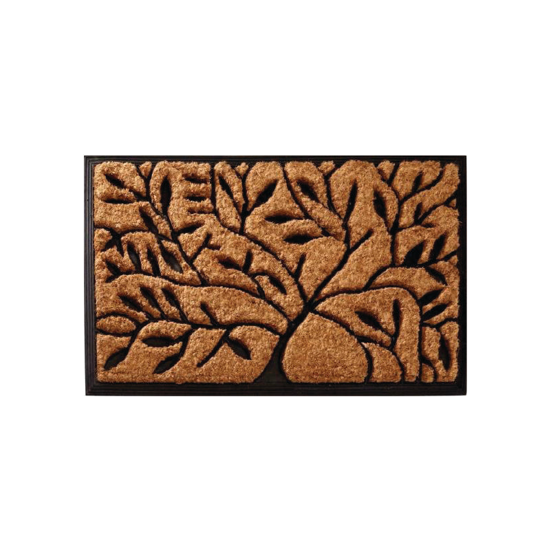 Rubber Backed Coir Brush Mat Flower (22mm) 45x75cm CBR2247B