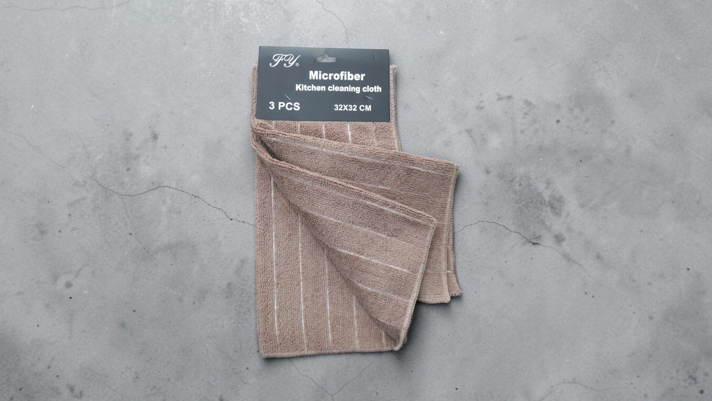 Cleaning Cloth 3Pcs Set Mix Colour 32x32cm-7-4
