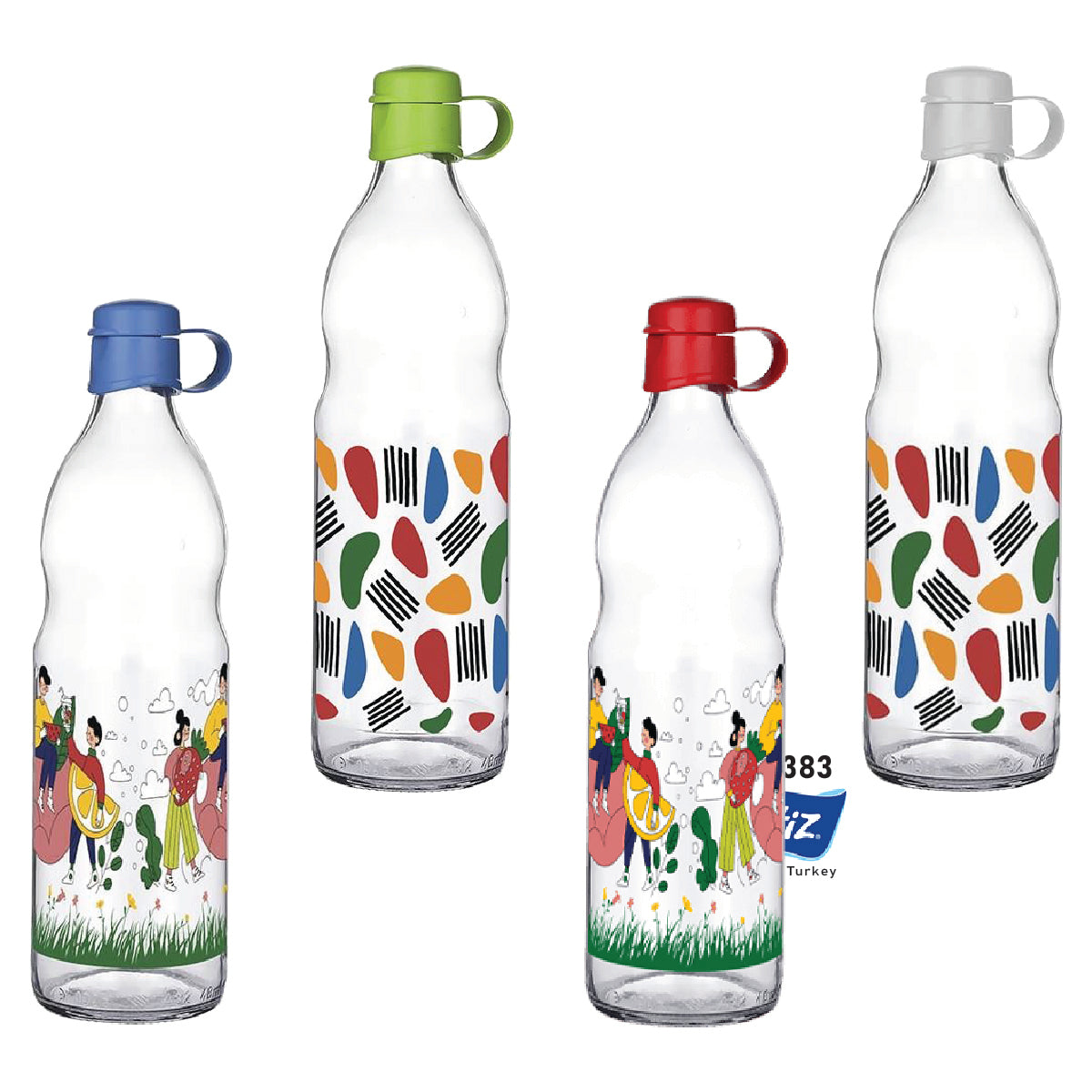 Frido Patterned Water Bottle KC-383 - 1000ml