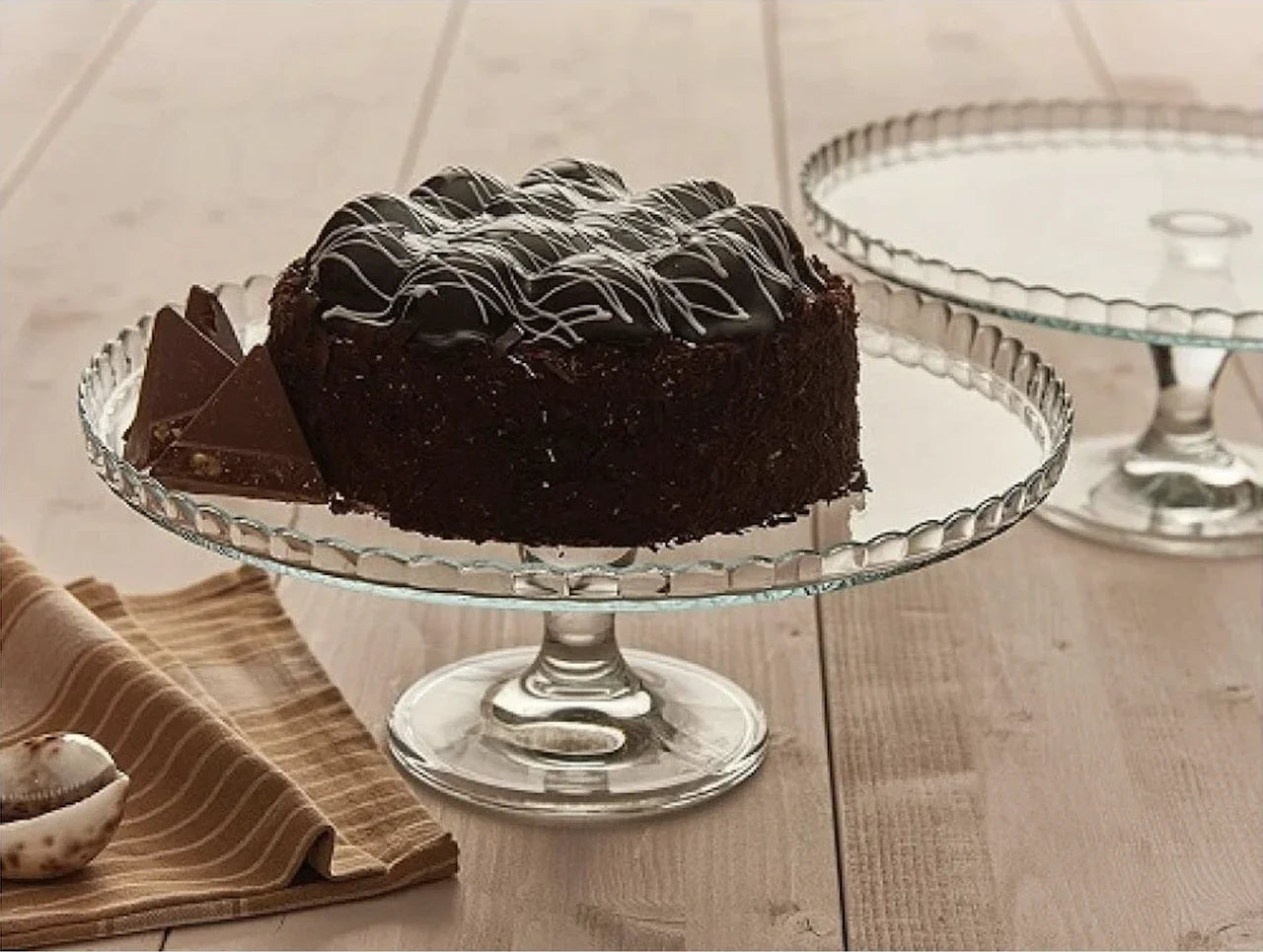 Pasabahce Patisserie Footed Server Plate - 95117