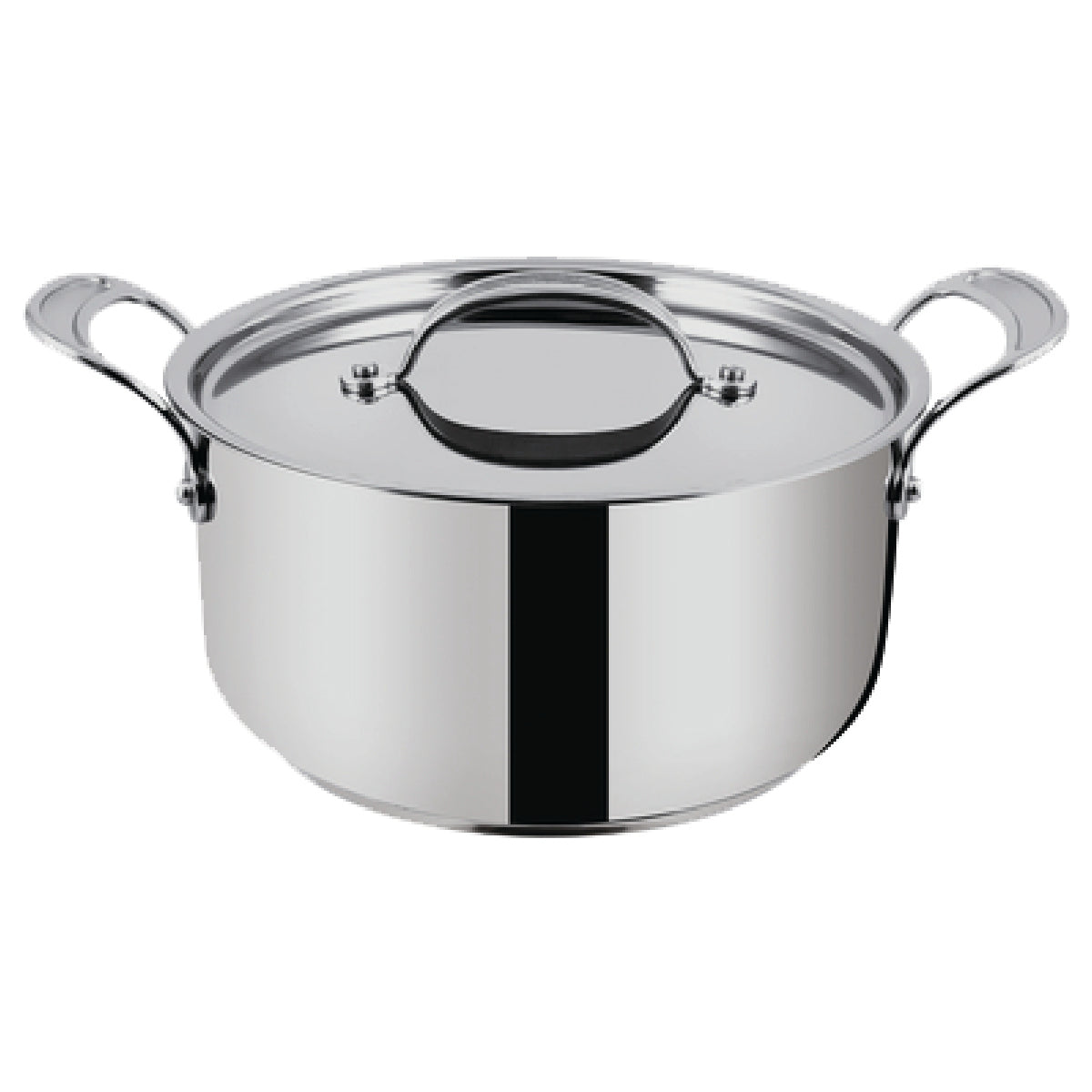 Stainless Steel Triply Casserole 24 24x12.6cm - TC-24