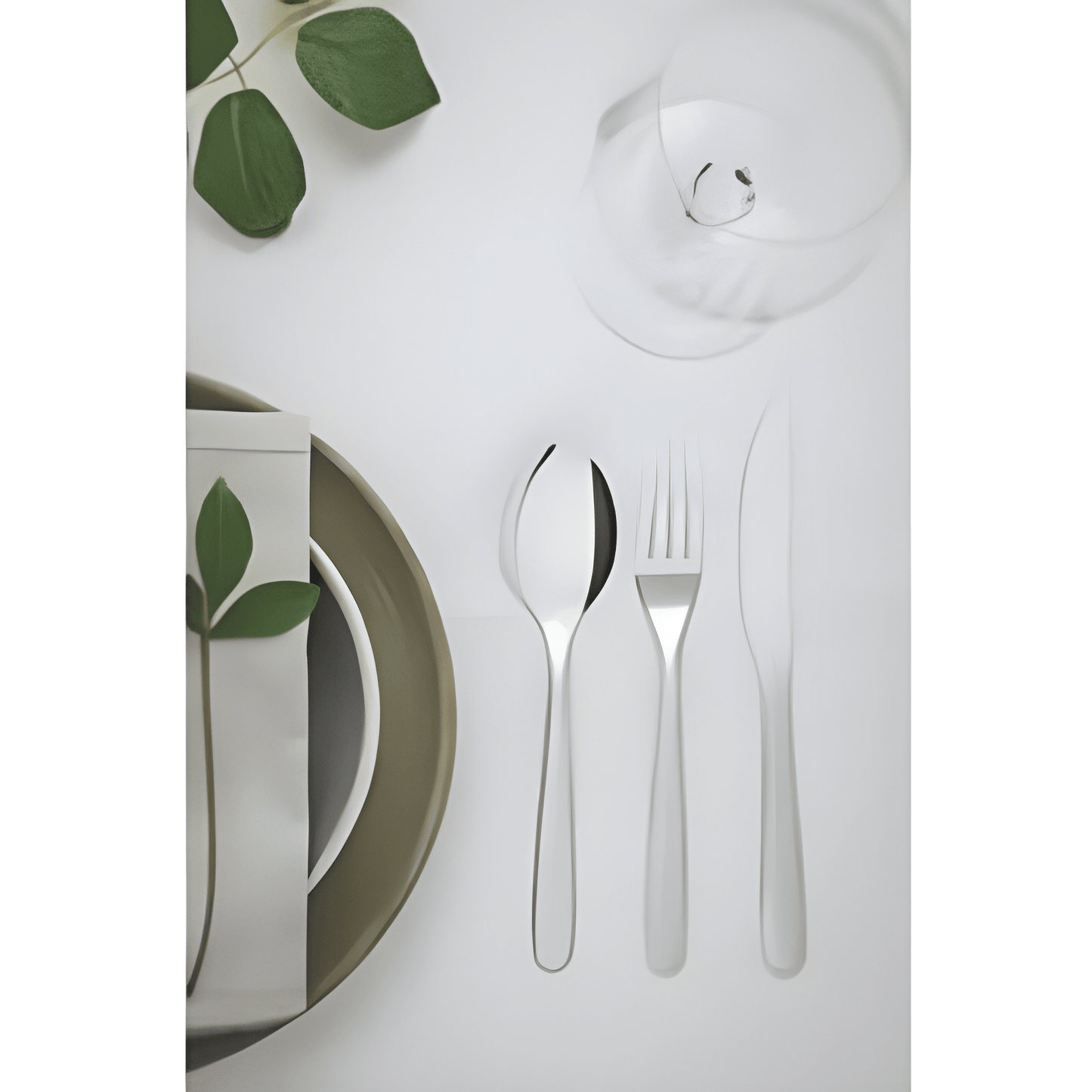 Tramontina Havaí stainless steel flatware set with steak knives, mirror finish 24 pc set-66905/094