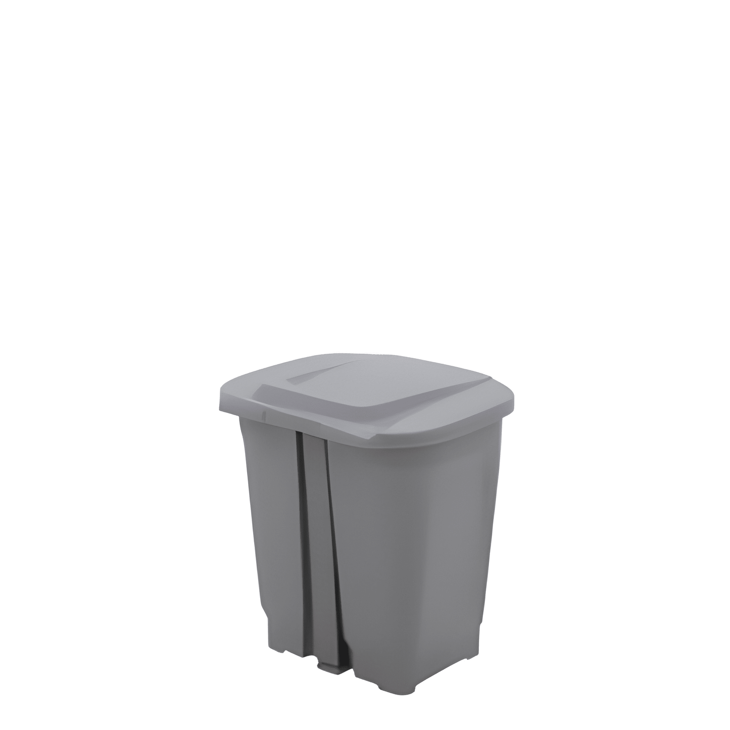 Tramontina T-Force 25-L Gray Polypropylene Trash Bin-92812/210