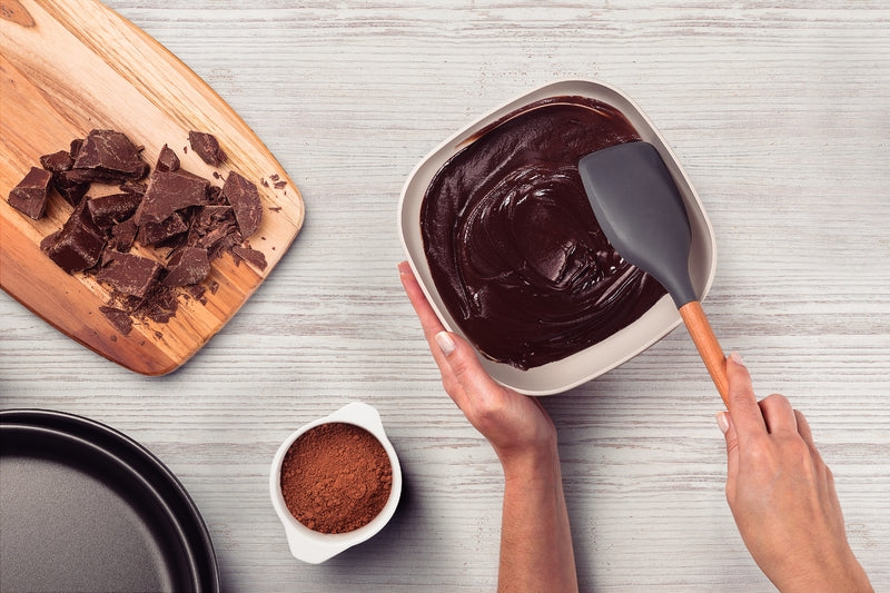 Tramontina Live gray silicone spatula with wood handle- 25735/160