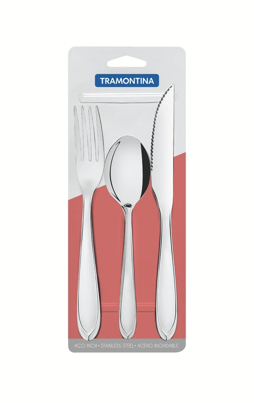 Tramontina 3 pc. stainless steel flatware set-66906/563