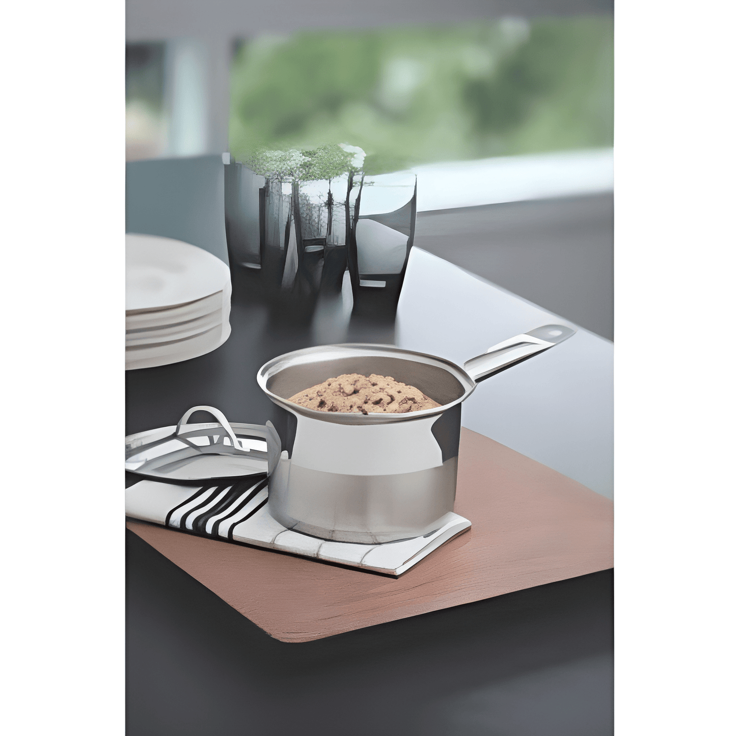 Tramontina Professional 16 cm 2.2 L stainless steel stock pot with flat lid-62627/160