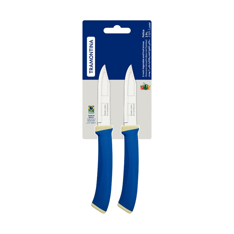 Tramontina Felice 2-Piece Vegetable and Fruit Knife Set -23490/213