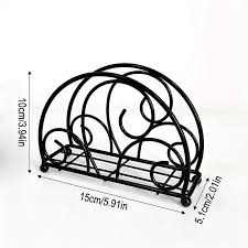Tissue Holder Metal Black-CJ301