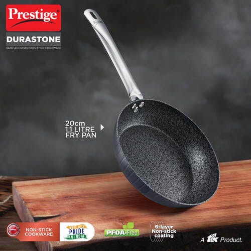 Prestige Durastone Hard Anodised 6 Layer Non-Stick Fry Pan 20cm, 37573