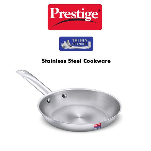 Prestige 26cm/2.3L Tri-Ply Stainless Steel Splendor Fry Pan-37415
