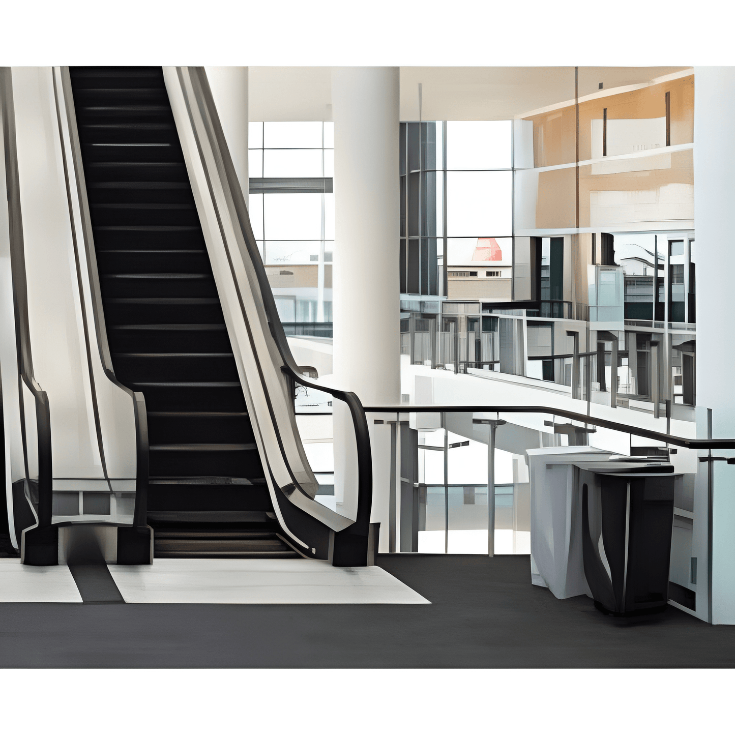 Tramontina T-Force Black Polypropylene Trash Bin 50-L-92813/009