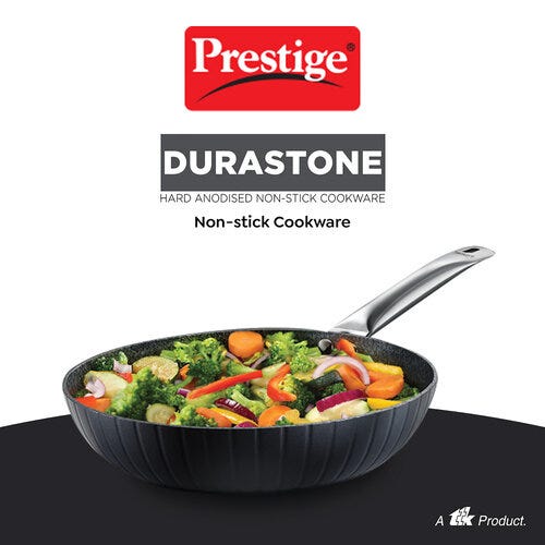 Prestige Durastone Hard Anodised 6 Layer Non-Stick Fry Pan 24cm, 37574
