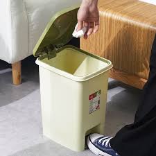 Dustbin Plastic With Pedal 34x25.2x42.5cm-18L-D-011A