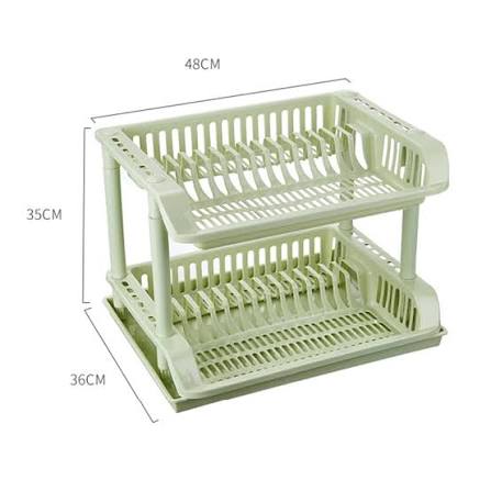 Dishrack Plastic 2 Layer 49x36x35cm 1639-6868