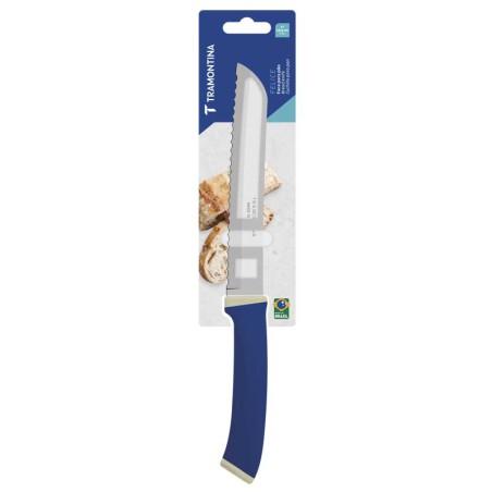 Bread Knife Felice Blue Handle 7''- 23489/117