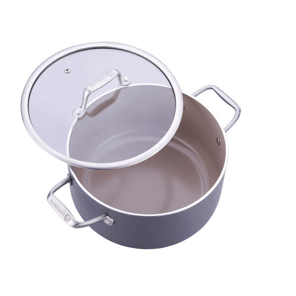 Korkmaz Boena Casserole with Glass Lid 24x12.5cm-6.9L- A3952