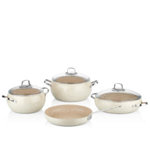 Korkmaz Mondea 7pcs Cookware Set - A2656