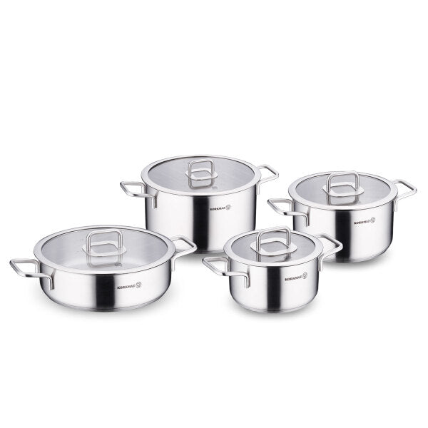 Korkmaz Stella 8pcs Cookware Set- A2931