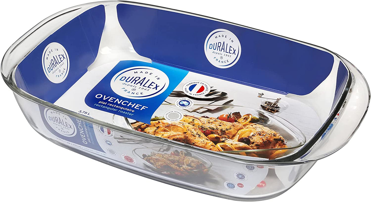 Duralex Ovenchef Rectangular Roaster 3.75L 23 x 38 cm