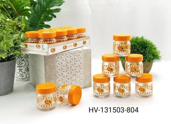 Herevin 8pcs 40ml Decorated Honey & Jam Bowl Apricot - 131503-804