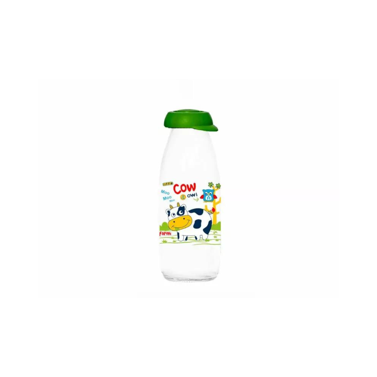 Herevin 500ml Decorated Farm Milk Bottle - 111730-007