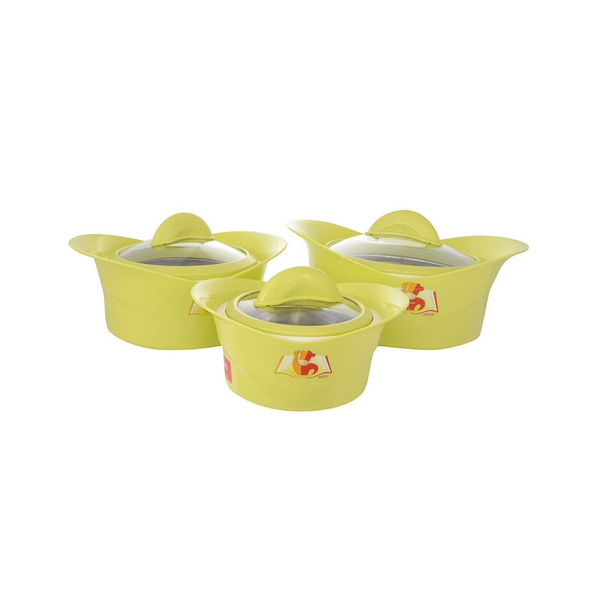 Milton HP Regalia 3pcs Set w/ Glass Lid (C) - ALMI0405G