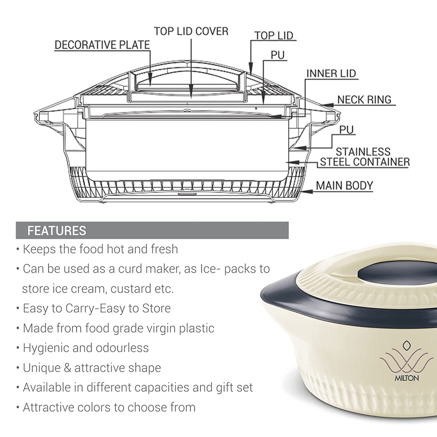 Milton HP Royale 3pcs Regular Set (1000/1500/2500) = ALMI1730