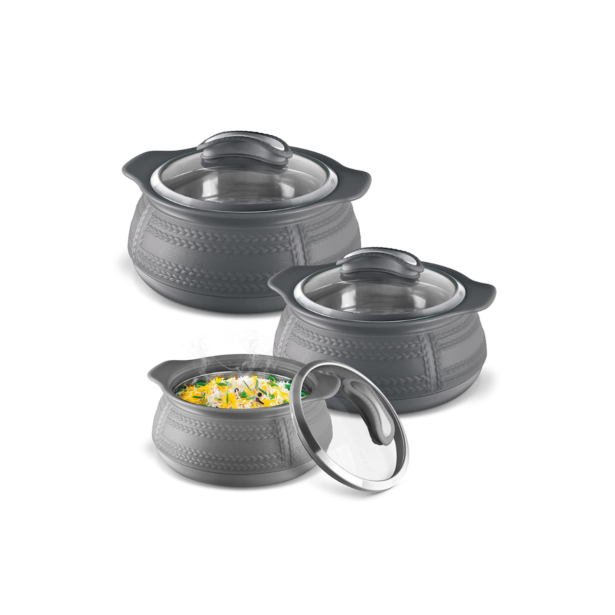 Milton HP Weave Glass Lid 3pcs Set