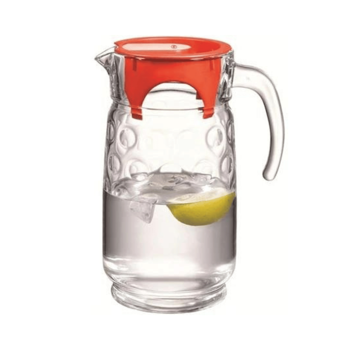 Pasabahce Jug Ring w. Red Lid - 43794