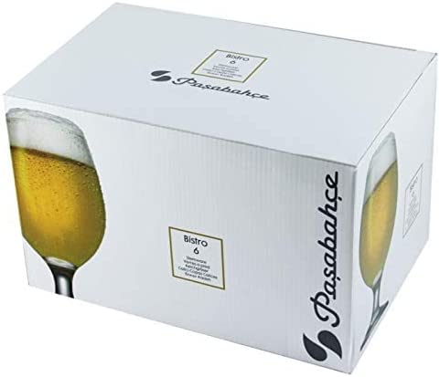 Pasabahce Bistro Sienna Beer Glass 400ml (6pcs Set) - 44417
