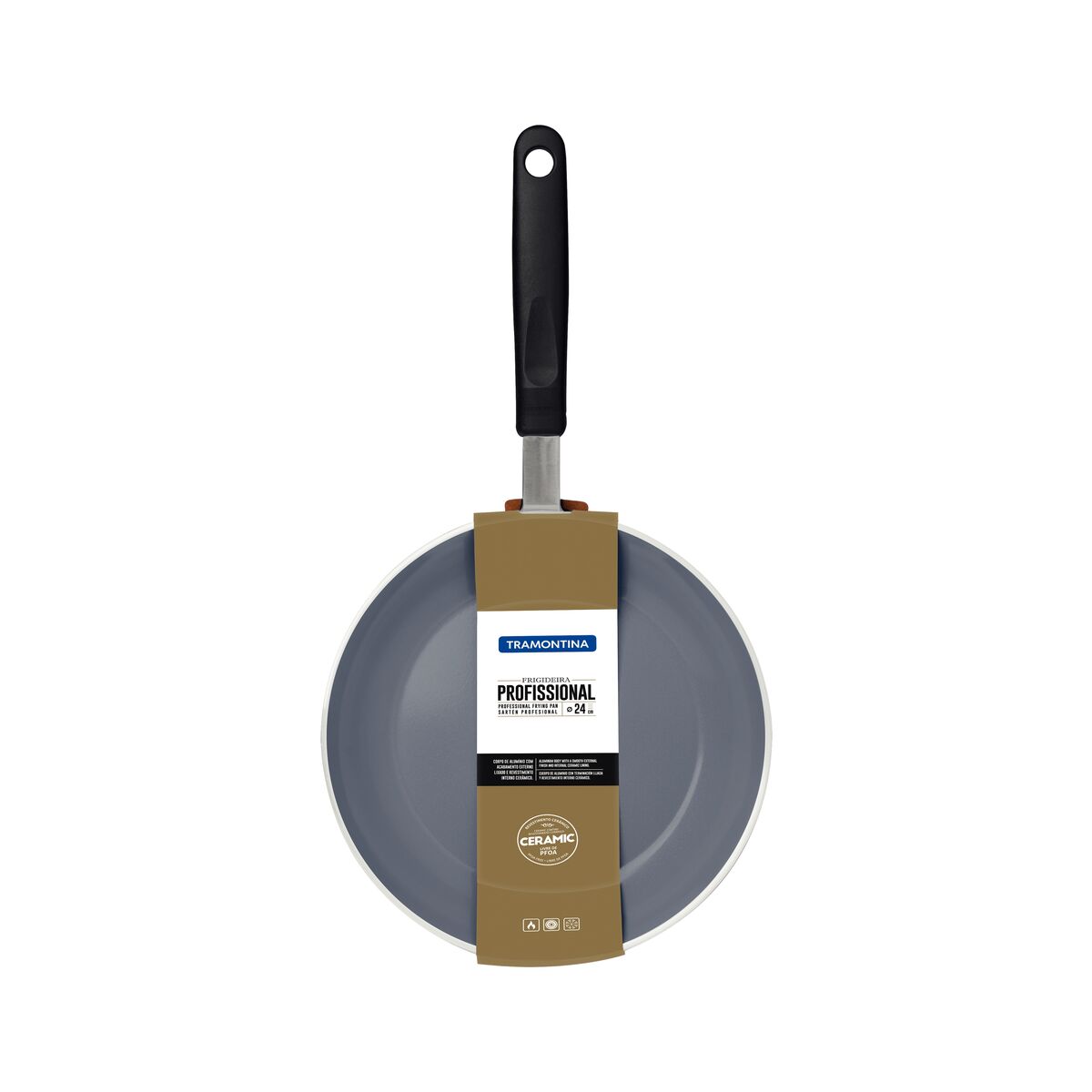 Tramontina Professional Aluminum Frying Pan 24cm - 20884/024