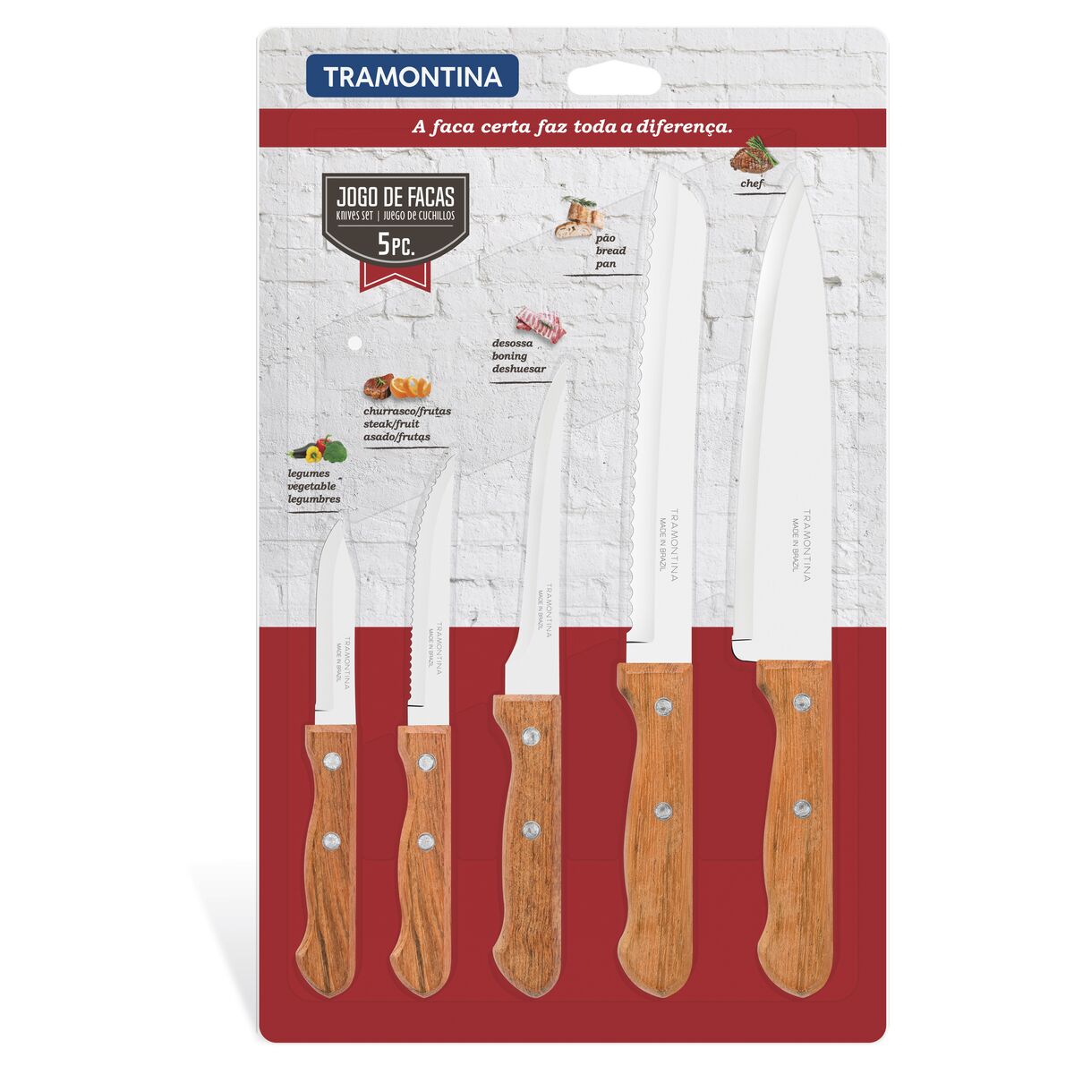 Tramontina Knife Set 5pcs - 22399/082