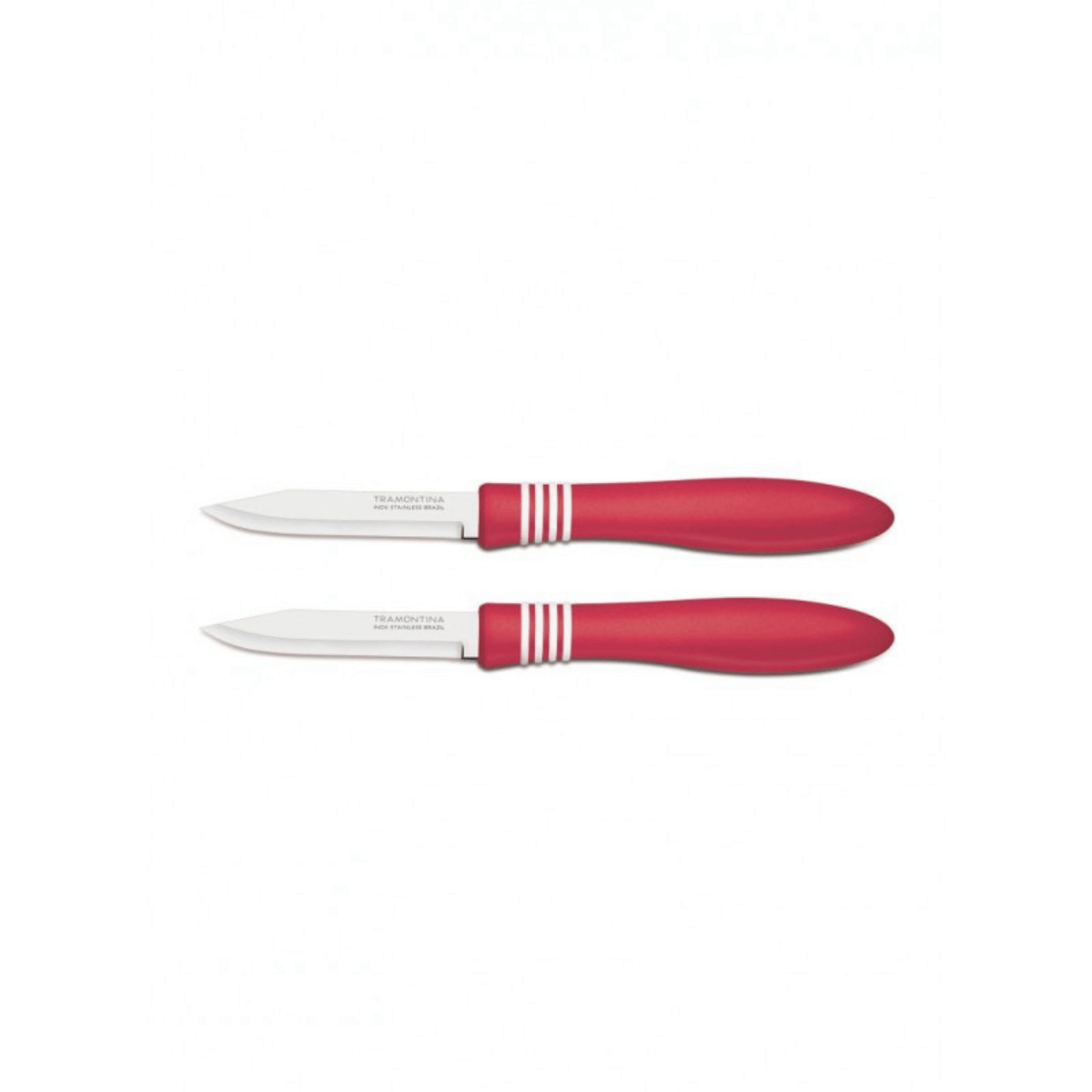 Tramontina Paring Knives 2pcs Set Cor & Cor Red - 23461/273