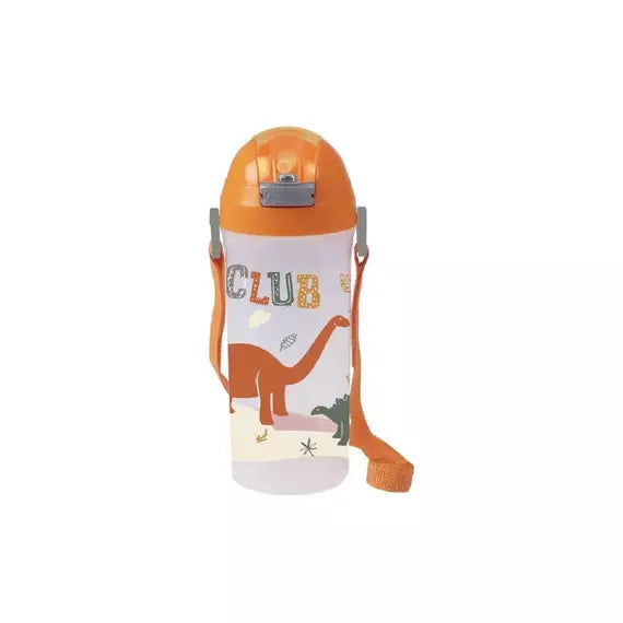 Herevin Decorated School Bottle with Straw- Dino Club 610cc- 161811-066