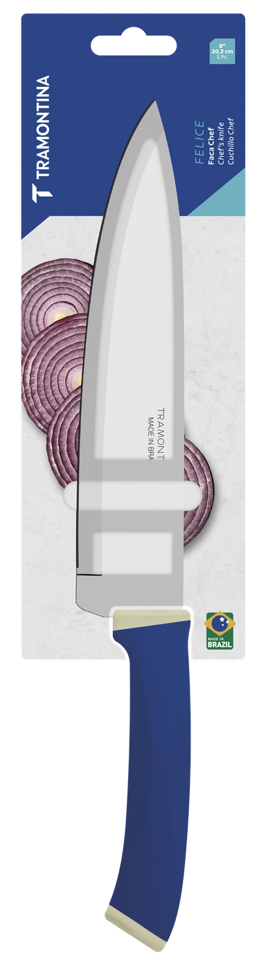 Chef Knife Felice Blue Handle 8''- 23488/118