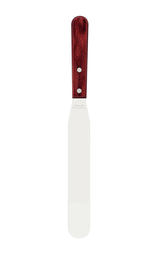 Tramontina Offset Spatula Stainless-Steel Blade 8" Treated Red Polywood Handle - 21161/178