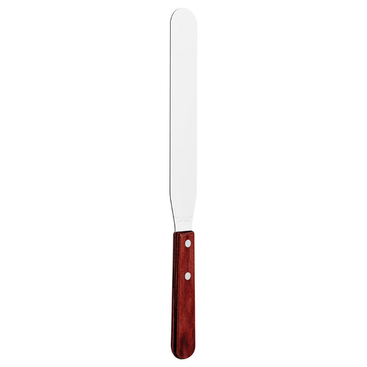 Tramontina Offset Spatula Stainless-Steel Blade 8" Treated Red Polywood Handle - 21161/178