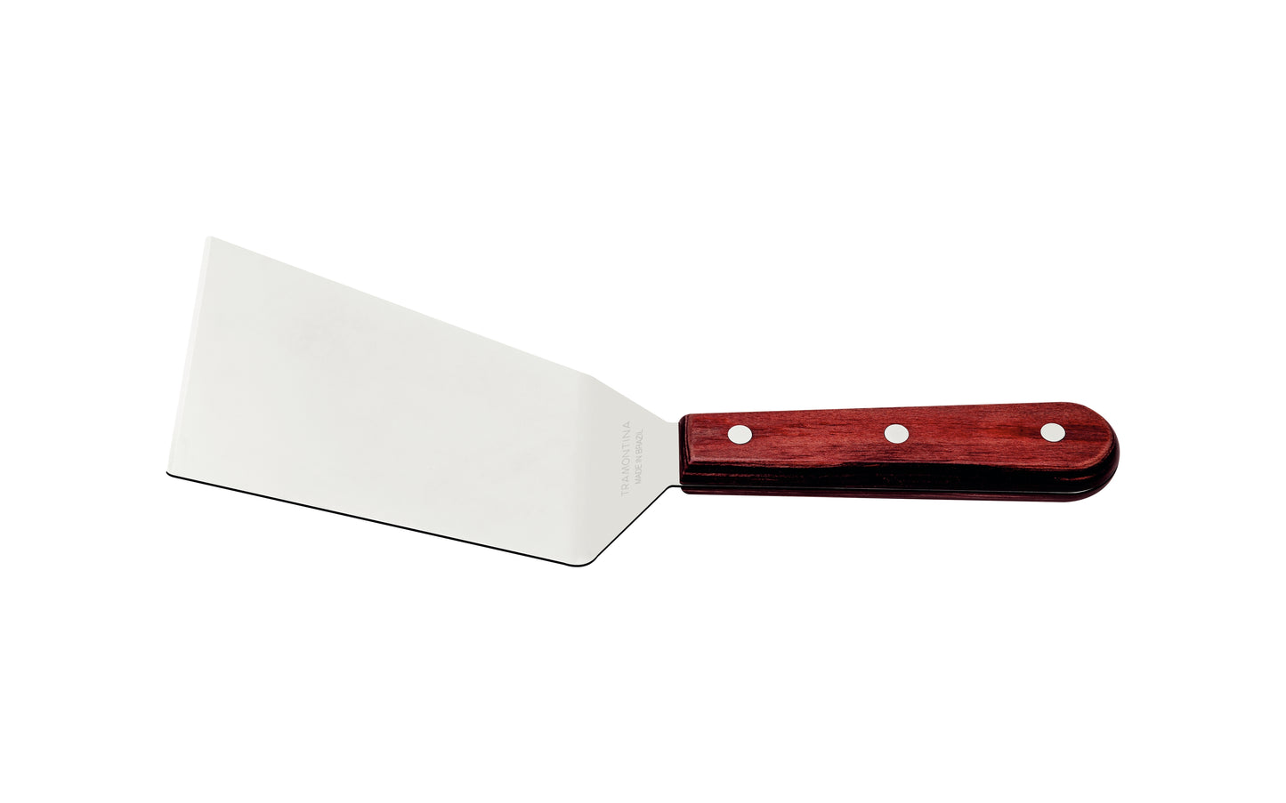Tramontina Frying Spatula Stainless-Steel Blade 5" Treated Red Polywood Handle - 21168/175