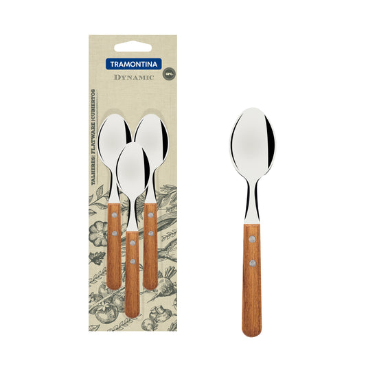 Tramontina Dynamic 3-Piece Set of Tea Spoons-22307/300