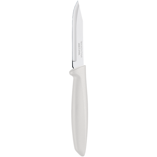 Tramontina Plenus Vegetable and Fruit Knife 3'' Stainless Steel Blade & Off White Polypropylene Handle 23420/133