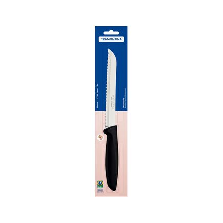 Tramontina Bread Knife Plenus Black Handle 7 Inch- 23422/107