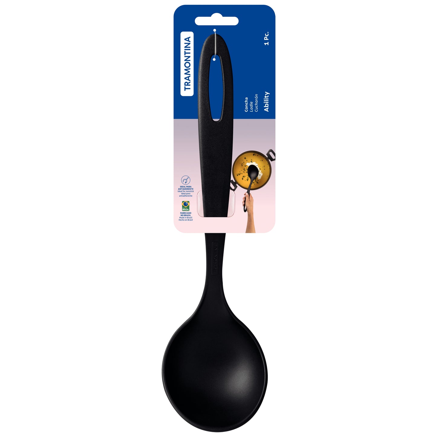 Tramontina Ability Black Nylon Ladle-25157/100