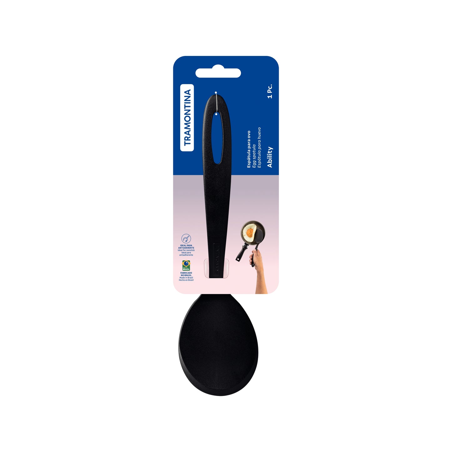 Tramontina Ability Black Nylon Egg Spatula-25166/100