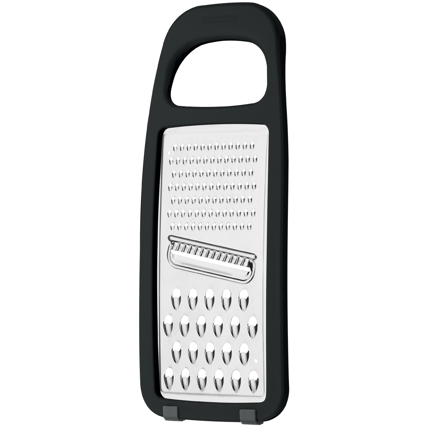 Tramontina Utilitá Stainless Steel & ABS Grater Black Rubberized Base - 25695/100